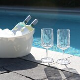 Koziol superglas club No. 04  wijnglas 300 ml - set van 2 stuks.
