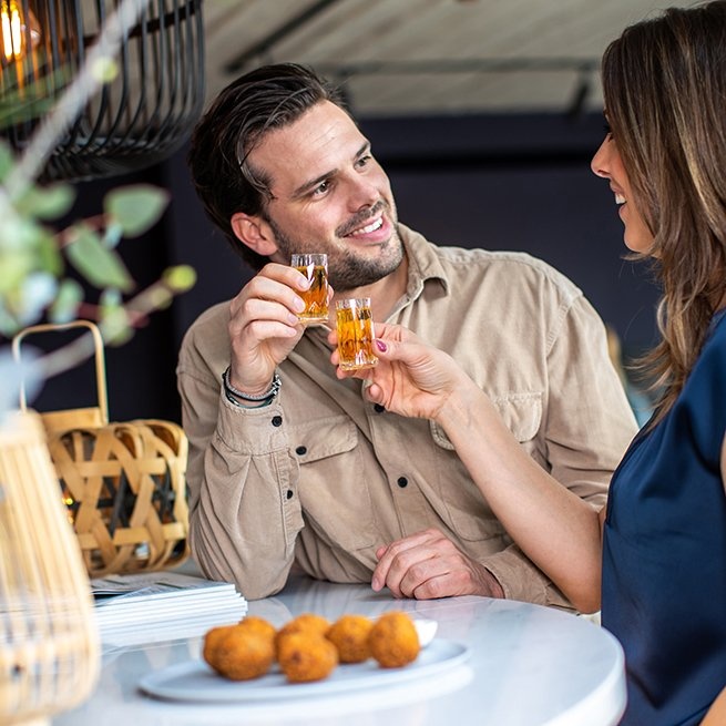 Koziol superglas club No.07 shotglas 40 ml set van 4 stuks