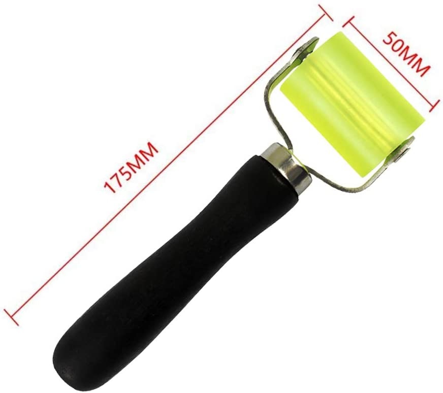 Aandrukrol 50 mm - Geel