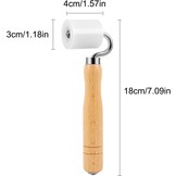 Aandrukrol 40 mm - wit