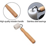 Aandrukrol 40 mm - wit