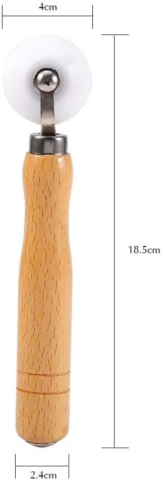 Aandrukrol wit smal 5 x 30 mm