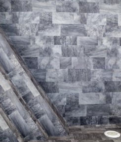 Haogenplast zwembadfolie 3d effect grey