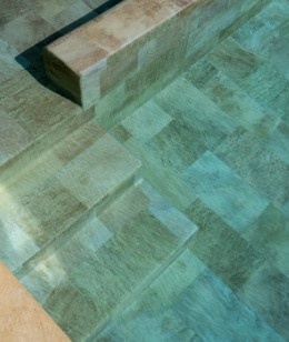 Haogenplast zwembadfolie 3d effect golden