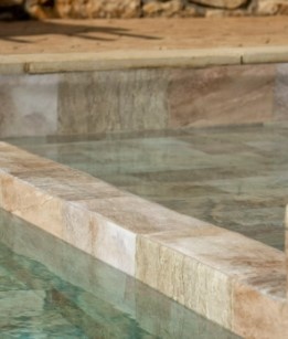 Haogenplast zwembadfolie 3d effect golden