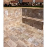 Haogenplast zwembadfolie 3d effect golden