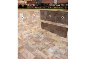 Haogenplast zwembadfolie 3d effect golden