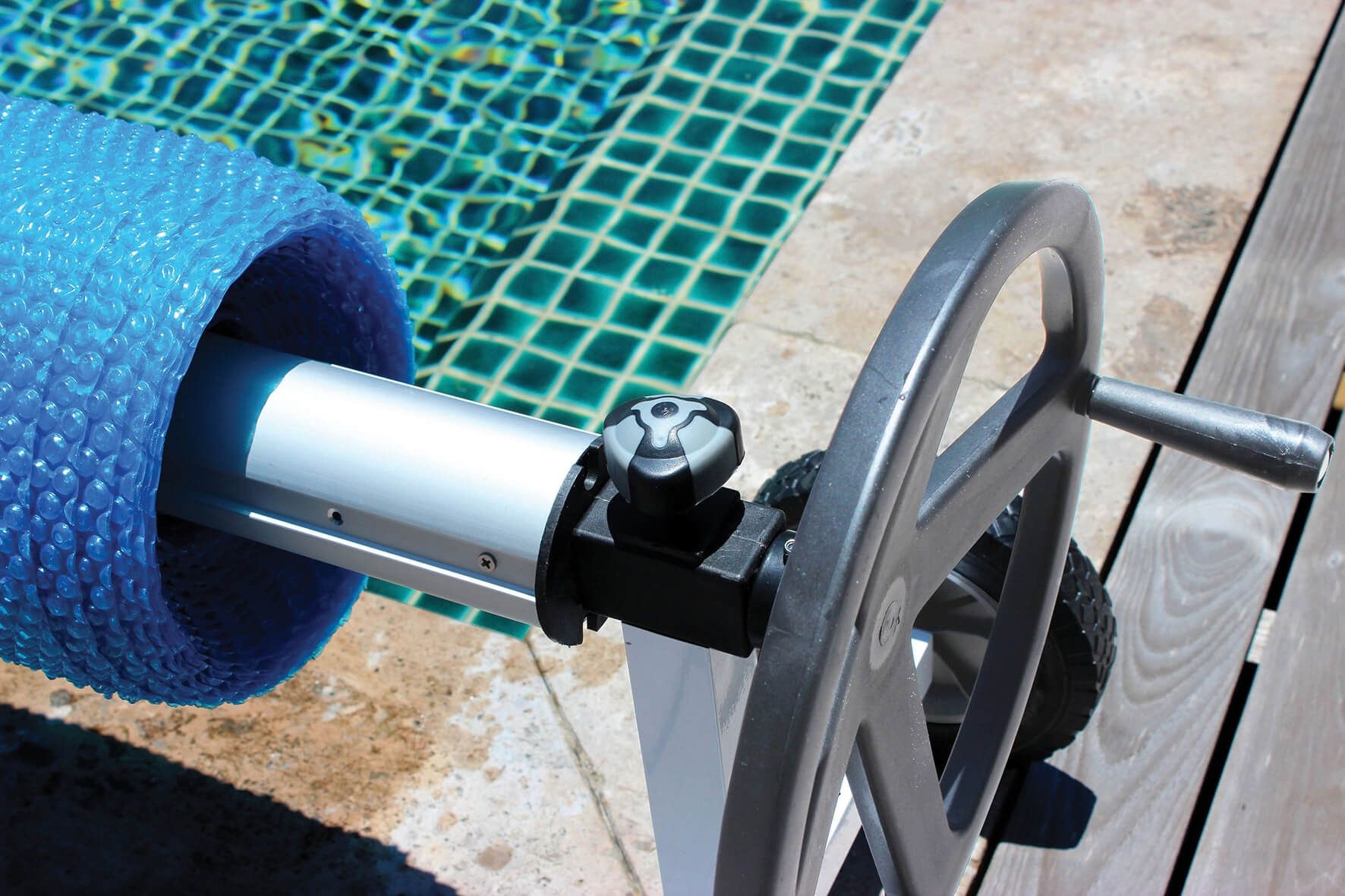 Oprolsysteem KALU | Max. badmaten 5 x 10 meter