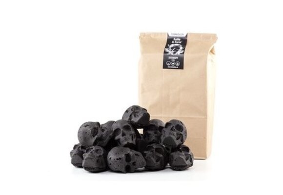 Skulls Doodskop briketten 15 stuks - houtskool