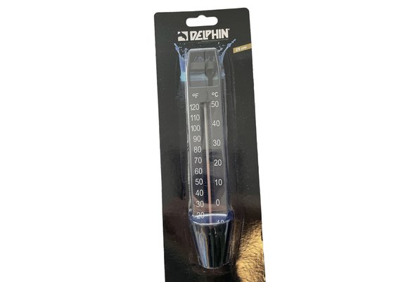 Delphin Thermometer 25cm Zwart