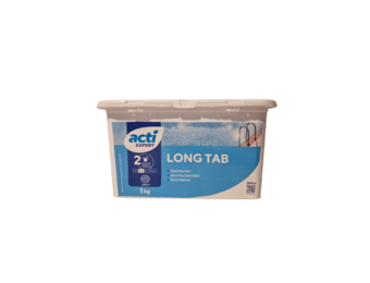 Acti Long tab chloor tabletten 1kg - 250 grams (Enkel Geschikt voor de Belgische markt)