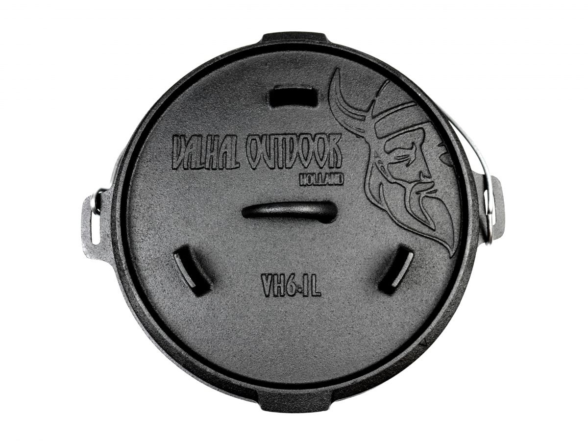 Valhal Outdoor Dutch Oven Braadpan Barbecue 6.1 liter