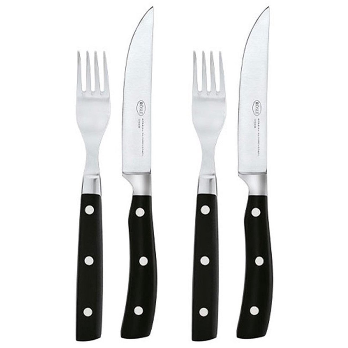 Steak Bestek Set Rösle  -set van 4 stuks.