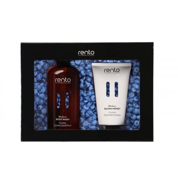 Rento Cadeauset Body wash & Sauna honing bosbessen
