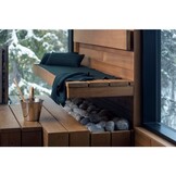 Rento Saunakussen Kenno 50x22 cm zwart/donkergroen