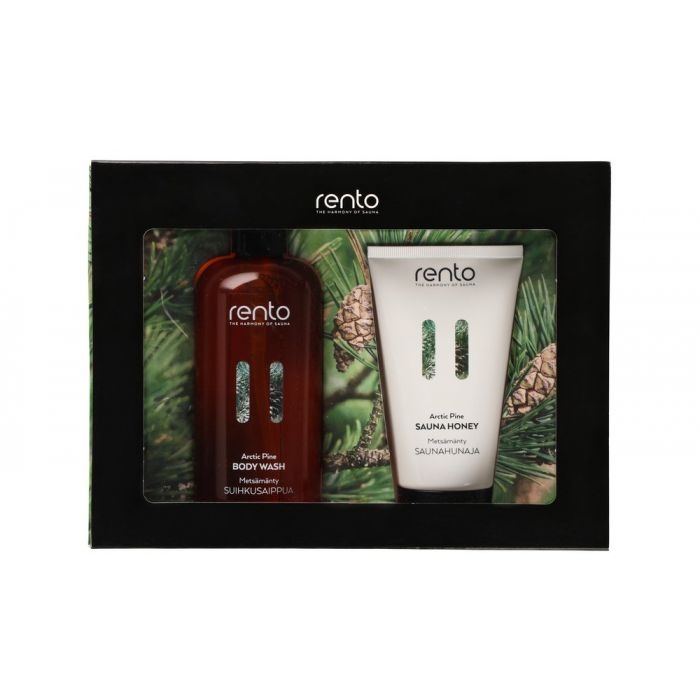 Rento cadeauset Body wash & Sauna honing Dennen