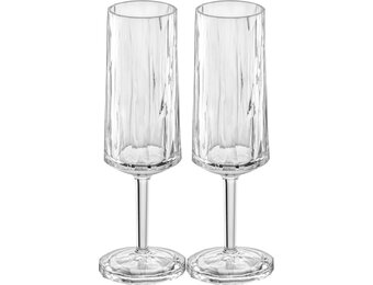 Koziol superglas club No.14 champagneglas 100 ml set van 2 stuks