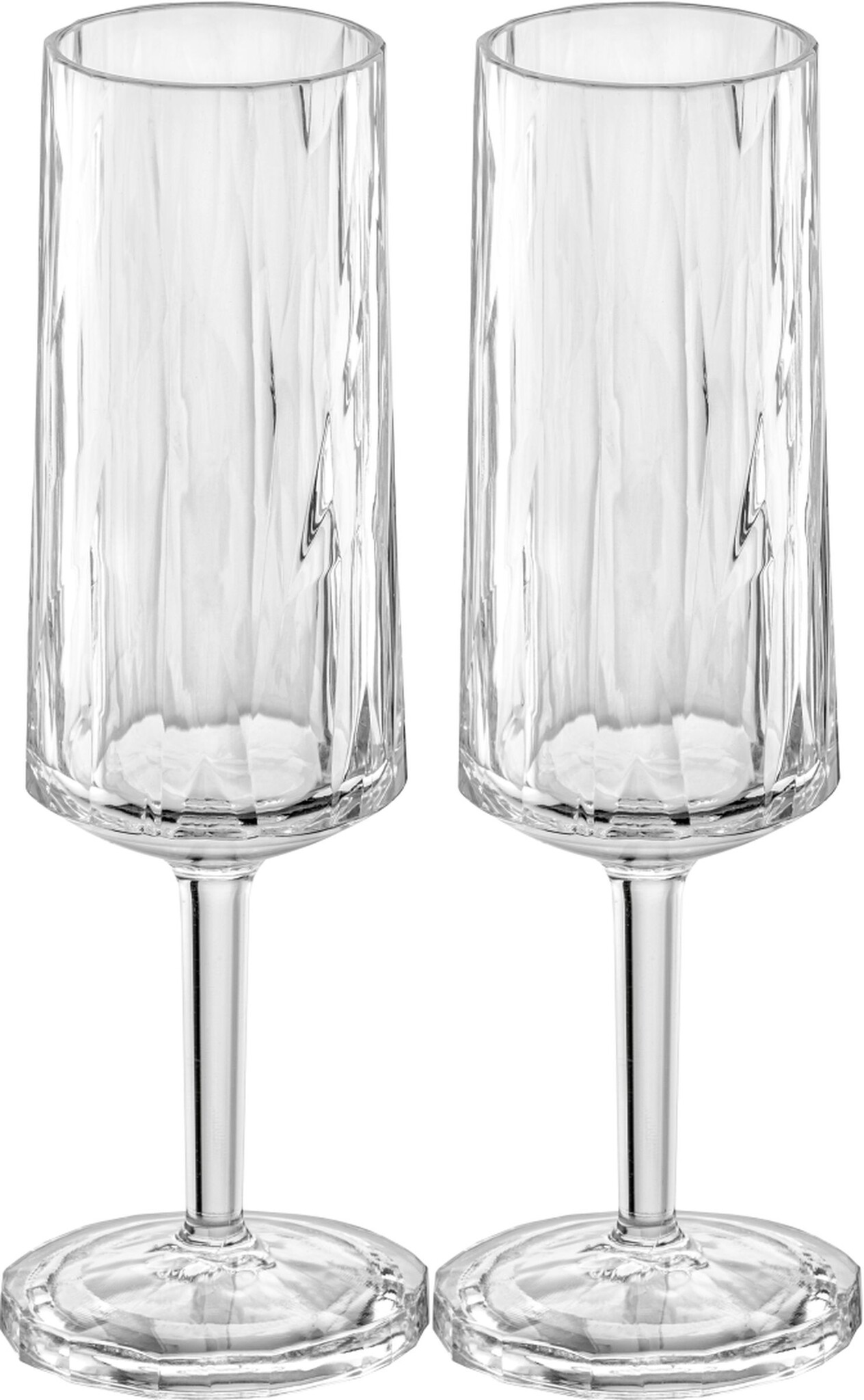 Koziol superglas club No.14 champagneglas 100 ml set van 2 stuks