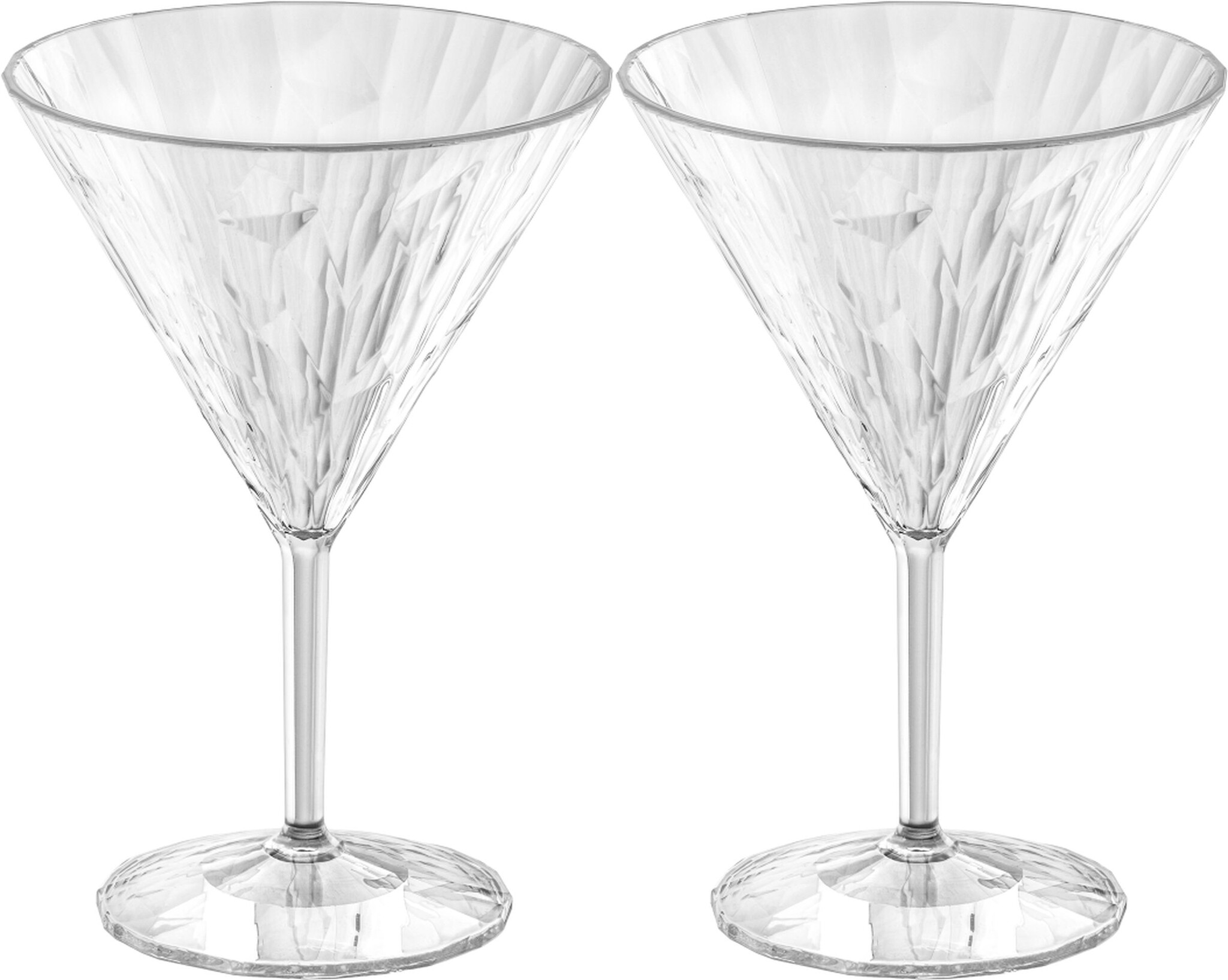 Koziol superglas club No.12 martiniglas 250 ml set van 2 stuks