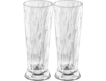 Koziol superglas club No.11 bierglas 500 ml set van 2 stuks