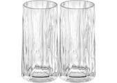 Koziol superglas club No.08 longdrinkglas 300 ml set van 2 stuks