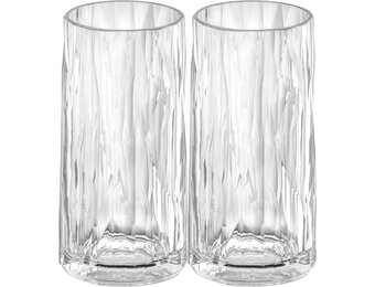 Koziol superglas club No.08 longdrinkglas 300 ml set van 2 stuks
