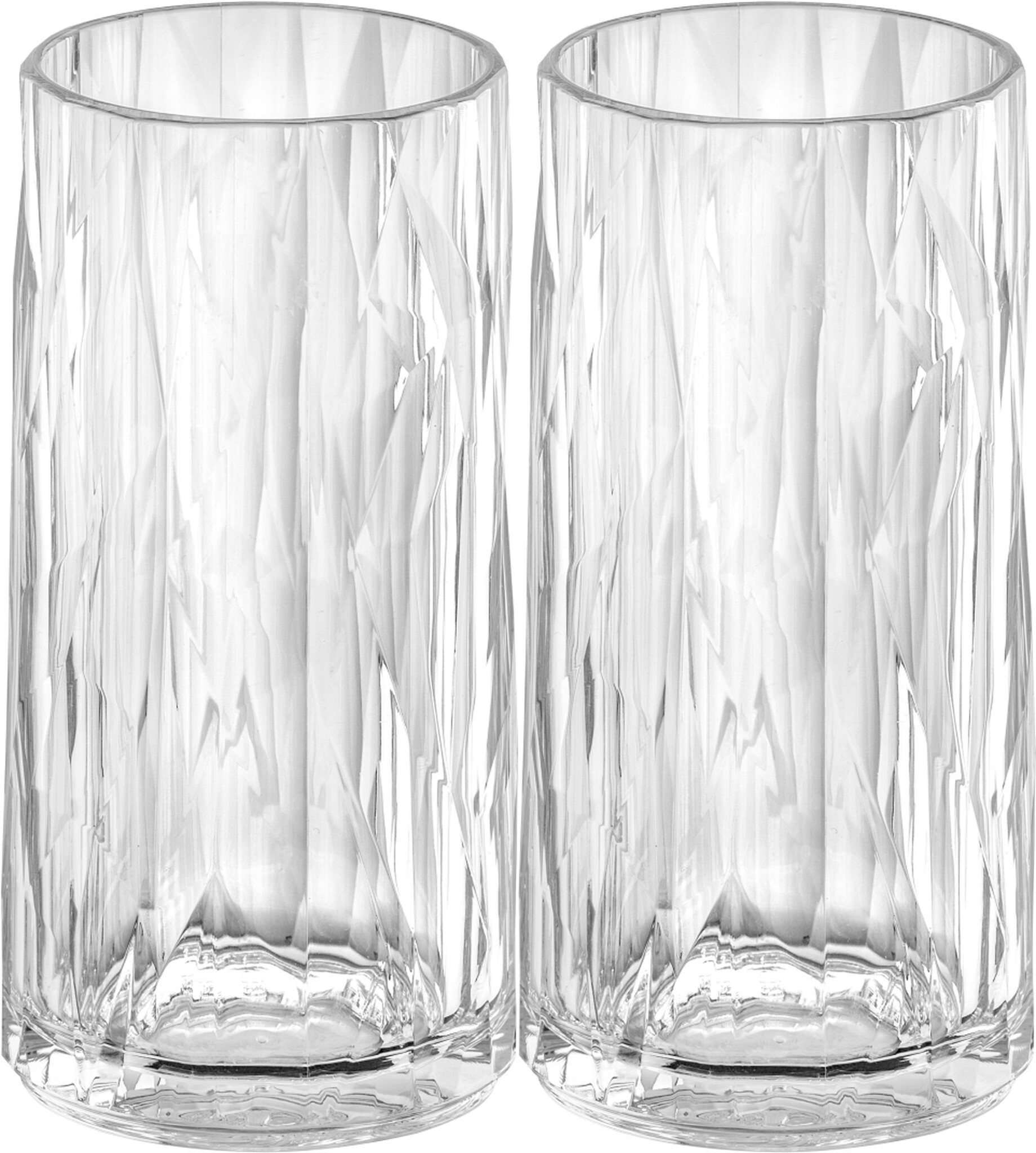 Koziol superglas club No.08 longdrinkglas 300 ml set van 2 stuks