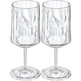 Koziol superglas club No. 04  wijnglas 300 ml - set van 2 stuks.