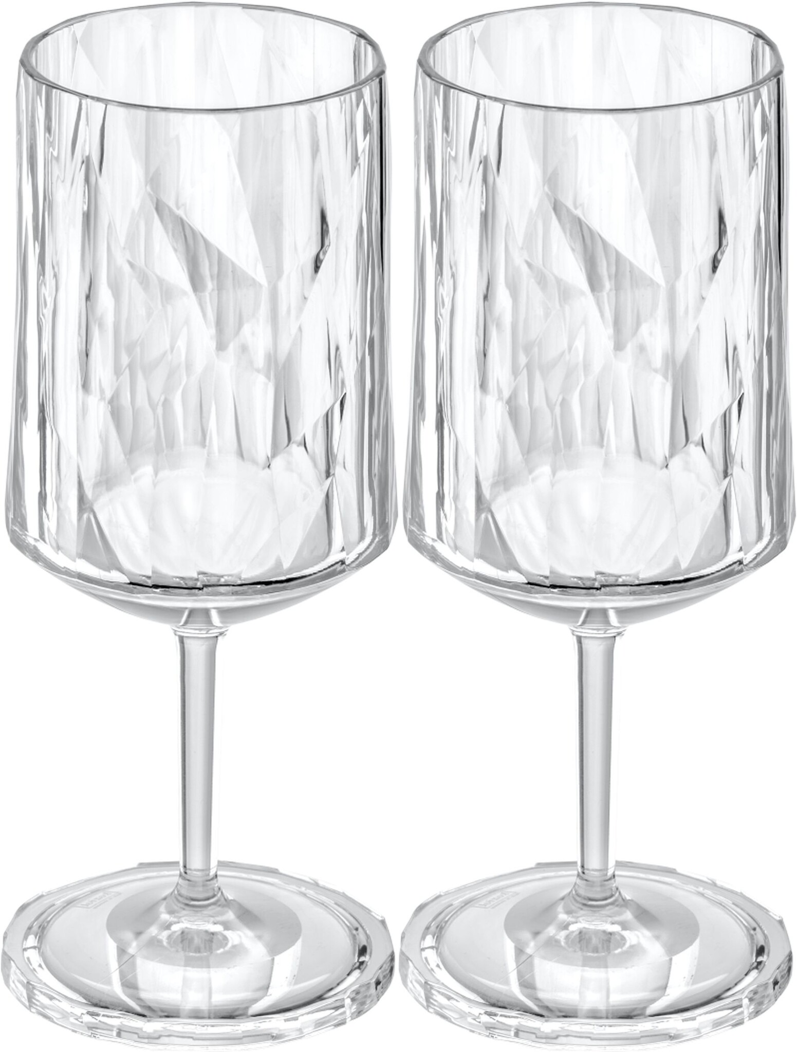 Koziol superglas club No. 04  wijnglas 300 ml - set van 2 stuks.