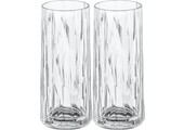 Koziol superglas club No. 03 longdrinkglas 250 ml set van 2 stuks