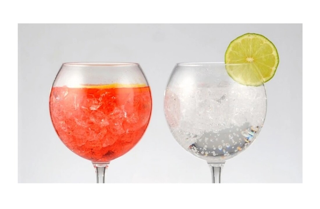 HappyGlass Miss Liza Gin Tonic Glas - Set van 2 Kunststof Glazen  630 ml