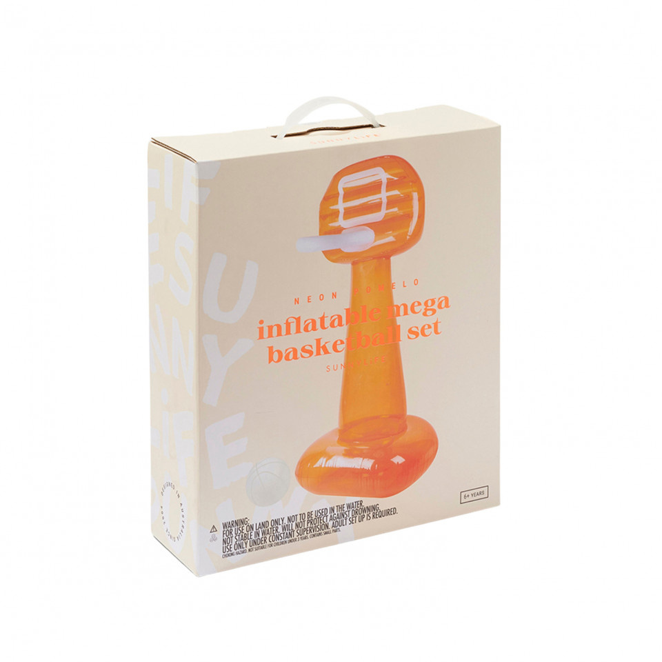Sunnylife Opblaasbare Basketbalset Mega Neon