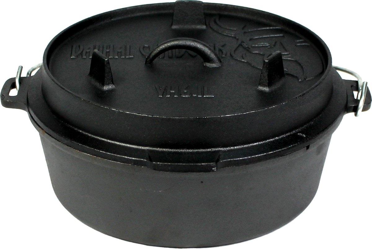 Valhal Outdoor Dutch Oven Braadpan Barbecue 6.1 liter