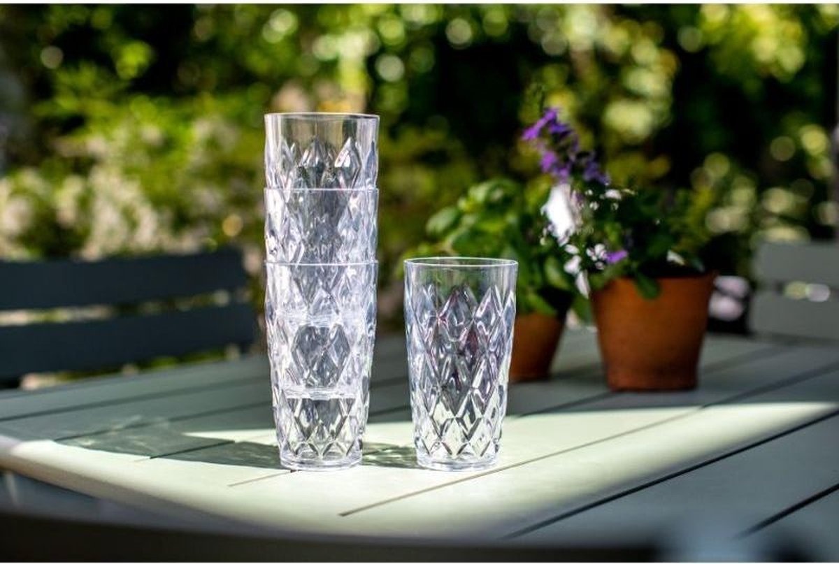 Koziol Crystal waterglas 450 ml set van 2 stuks