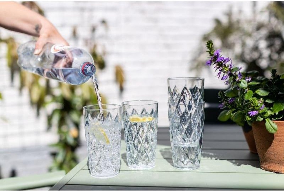 Koziol Crystal waterglas 450 ml set van 2 stuks