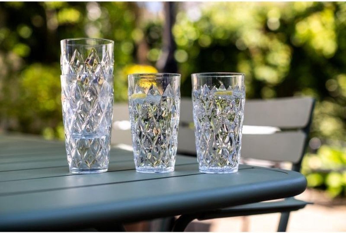 Koziol Crystal waterglas 450 ml set van 2 stuks