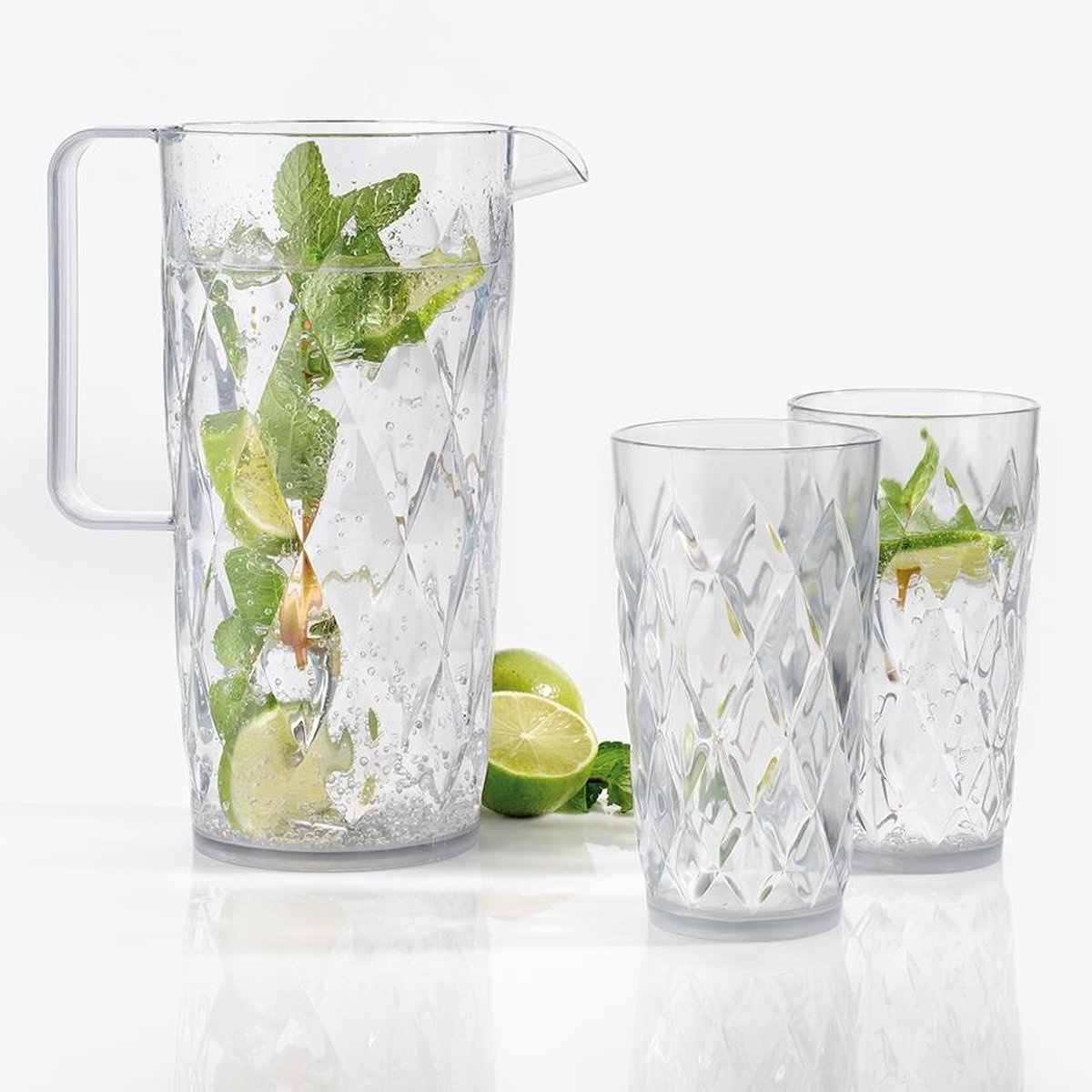 Koziol Crystal waterglas 450 ml set van 2 stuks