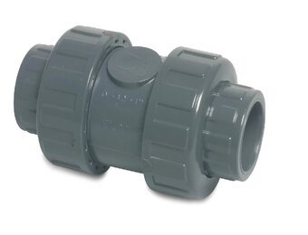 Profec PVC terugslagklep veerblast diverse maten PN 16