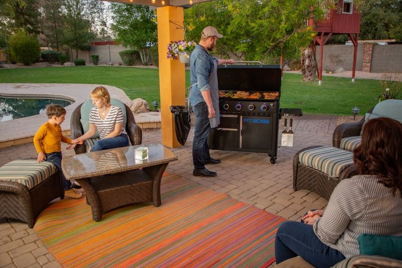 Pit Boss Ultimate Plancha  5 Burner - Met onderstel| Gas BBQ