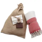 Hammam Sauna Handdoek Cadeauset Rood