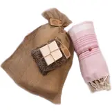 Hammam Sauna Handdoek Cadeauset 3-kleurig Roze