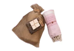Hammam Sauna Handdoek Cadeauset 3-kleurig Roze