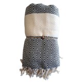 Hammam Sauna Handdoek Cadeauset Diamant Zwart