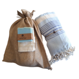 Hammam Sauna Handdoek Cadeauset Baby Blue