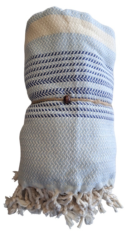 Hammam Sauna Handdoek Cadeauset Baby Blue