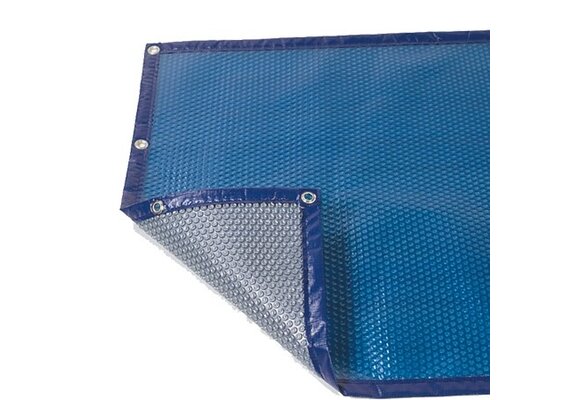 Zomerafdekking Quatro 400 micron Blauw/Zilver - B  vorm