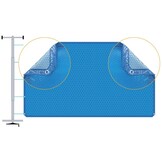 Zomerafdekking Quatro 400 micron Blauw/Zwart - A vorm