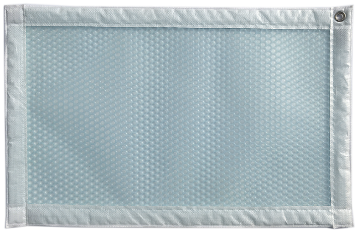 Zomerafdekking Quatro 500 micron Geobubble Sol Guard - A vorm