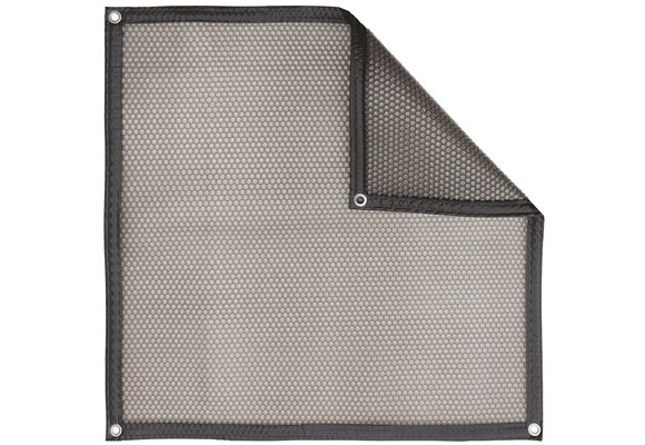 Zomerafdekking Quatro 500 micron transparant grijs - vorm B