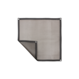 Zomerafdekking Quatro 500 micron transparant grijs - vorm A